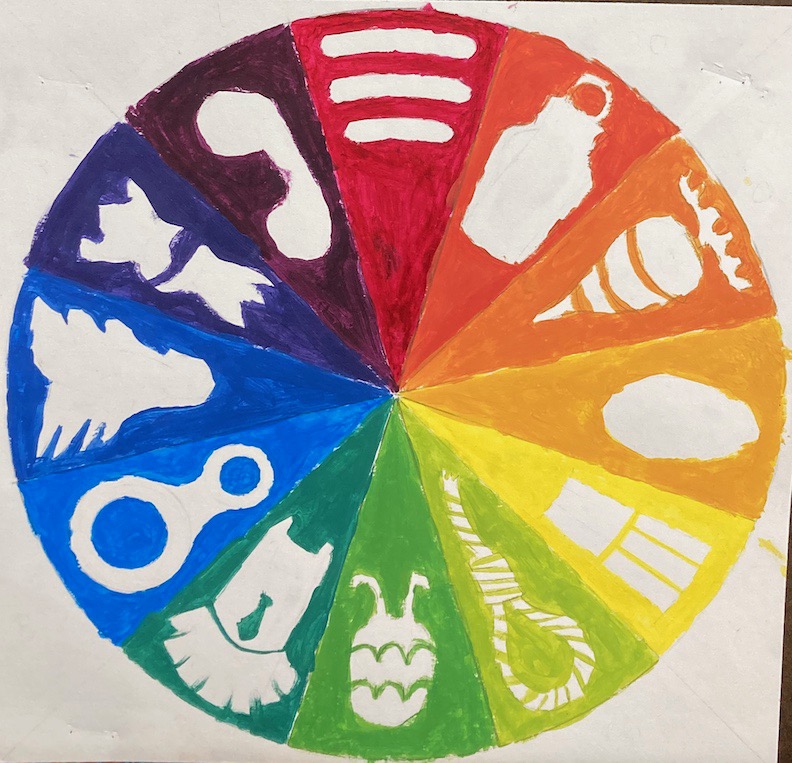 The smARTteacher Resource Acrylic Paint Colorwheel